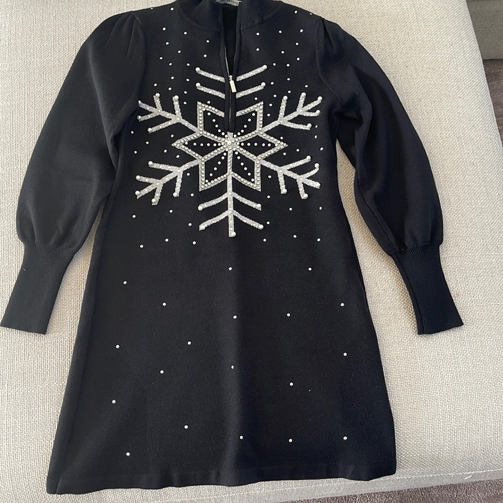Size Medium 1/2 zip holiday dress from Boston Proper